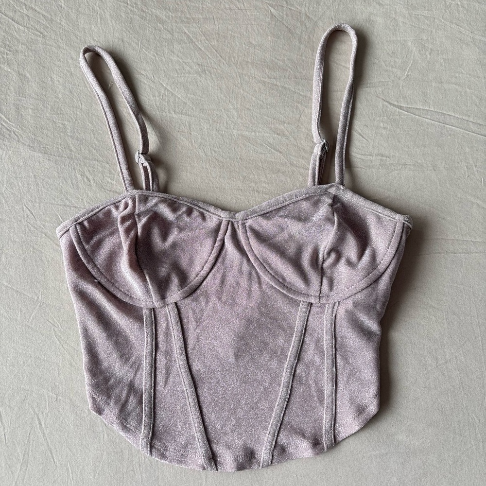 Forever 21 baby pink crop top